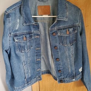 Womans Distressed Jean Jacket